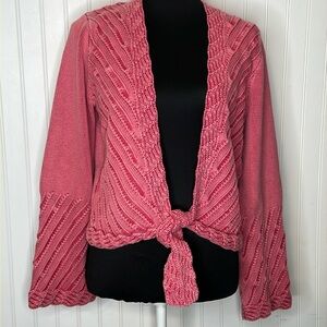 Isabella Bird Tie Front Cardigan Size Medium